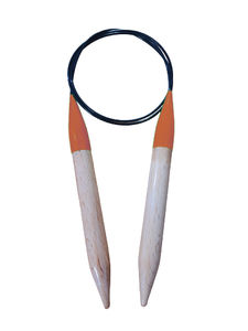 เข็มถักแบบวงกลมทำด้วยไม้เข็มเครื่องมืองานฝีมือสำหรับชุดถักนิตติ้งสำหรับทอผ้าแบบ DIY - Product Image 3