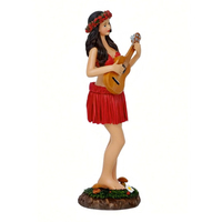 Vente en gros de figurines bobblehead en résine 3D personnalisées de la marque ZY, représentant des danseuses hawaïennes Hula, artisanat artisanal, souvenirs, cadeaux, décoration de la maison, décoration de table