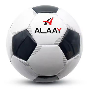 Alaay Vente en gros Ballon de football de haute qualité en cuir Pu Logo personnalisé Taille 5 Ballon de football d'entraînement - Product Image 1