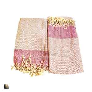 Toallas de playa de algodón turco para spa orgánico auténtico, cómodas, ligeras, prácticas, suaves, reversibles, transpirables - Product Image 6