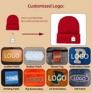 Lujo All Jacquard Winter Ladies Beanie Diseñador de alta calidad Logotipo personalizado Sport Knitted Cuff Wholesale Cuffed Business Travel - Product Image 5