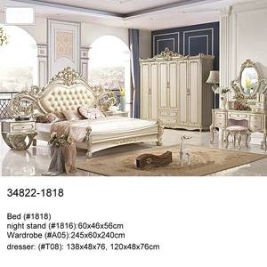 Juego de dormitorio de madera de lujo, estilo europeo, 34822-1818 - Product Image 1
