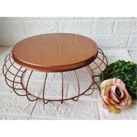 Support à gâteau rond en argent avec couvercle, vente en gros |   Cloche en verre pour dessert |   Socle à gâteau en métal de qualité alimentaire pour les fêtes d'anniversaire