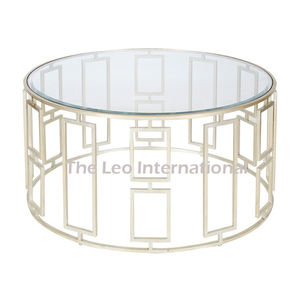 Mesa de metal de lujo dorado, muebles con Accent - Product Image 6