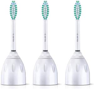 Têtes de brosse à dents de rechange Philips Sonicare E-Series authentiques, 3 têtes de brosse, blanches, HX7023/64 - Product Image 1