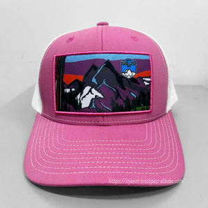 Impression Patch camionneur chapeau de haute qualité, broderie personnalisée Logo casquettes de camionneur course réglable, randonnée Sports de plein air casquettes - Product Image 1