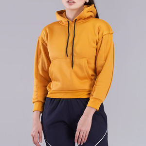 Original algodón nuevo diseño mujer Sudadera con capucha suave moda superventas transpirable Sudadera con capucha para mujer de punto - Product Image 3