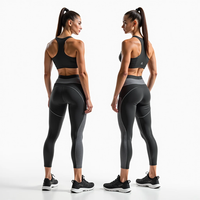 Ensemble de yoga sans couture pour femmes pour l'automne et l'hiver avec soutien-gorge et leggings conçus pour un ajustement confortable et respirant