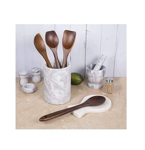 Soporte para palillos de mármol con aspecto de lujo, venta al por mayor, soporte para cuchara de cocina para el hogar, soporte para cubiertos de mármol Real para uso en la mesa del Hotel - Product Image 4