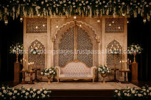 Mughal Style Wooden <b>Frames</b> For Muslim <b>Wedding</b> UK DST Exports Premium Quality Wood Panels Personalized Setup Decorations Supplier - Product Image 2