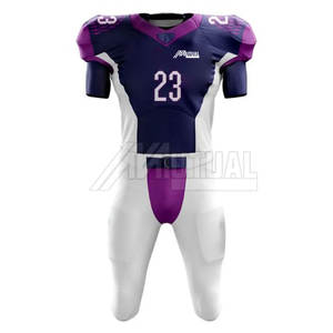 Uniforme de fútbol americano de diseño personalizado más vendido Uniforme americano de material duradero de secado rápido - Product Image 1