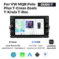 DUDU7, el Nuevo Estéreo para Auto Android 7870 de 8 Núcleos, Pantalla Inteligente de 8 Pulgadas para Auto Android para VW, Car Play, BT, WIFI, DVR, 4G, GPS