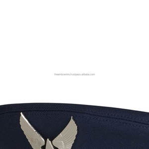 Gorra negra de lana de alto rango Air-Force, nuevo diseño elegante, logotipo bordado, accesorio de uniforme personalizado de alta calidad, uso diario para adultos - Product Image 6