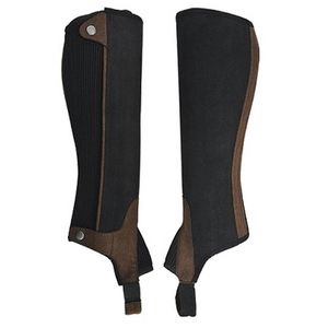 LEADING HAWK Demi-chaps d'équitation pour homme en cuir synthétique Amara, style western, avec fermeture bouton et zip, durables - Product Image 5