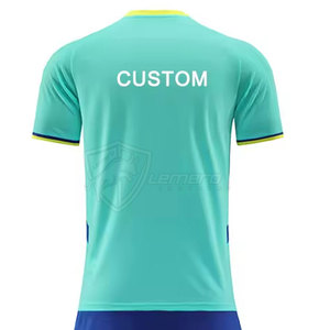 Meilleures ventes : Ensembles d'uniformes de football à prix abordable, respirants, 100 % polyester, design personnalisé, unisexe, pour adultes, manches courtes, haute qualité - Product Image 4