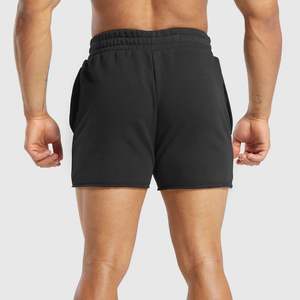 Haute qualité hommes Stretch Micro élastique-cordon taille suédé coton éponge noir poche Shorts décontracté respirant court - Product Image 3