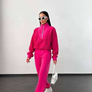 Sudadera de invierno de retales personalizada para hombre, media cremallera, cuello redondo, 100% algodón, transpirable, holgado - Product Image 4