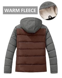 Chaqueta de Invierno para Hombre, Impermeable, Cortavientos, Transpirable, Informal, Acolchada, para Exteriores - Product Image 3