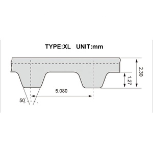 Chất Lượng Cao Xl Cao Su Thời Gian Vành Đai Cho Thông Tư Máy Dệt Kim OEM Tùy Chỉnh Sables Thương Hiệu 1 Năm Bảo Hành Nhà Máy Trung Quốc - Product Image 3