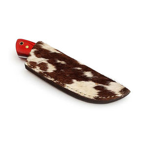 Couteau de chasse et Bowie à lame fixe en acier inoxydable avec manche en bois de rose, bord dentelé, pointe clip, personnalisable OEM, vente en gros - Product Image 3