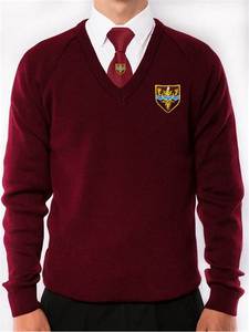 OEM Custom High Quality <b>Woolen</b> School Uniform <b>Sweater</b> New Design for Boys' Autumn Winter Children's Graduation Style New Arrival - Product Image 6