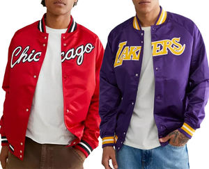 Chaqueta Deportiva de Satén de Alta Calidad para Hombre, Color Sólido, Impermeable, con Bolsillos Laterales y Hombros Caídos para Invierno 2026 - Product Image 2