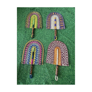 Éventail à main Rustic Seagrass Handfan for Outdoor Events - Eco Woven Product Palm Weaving Style Fan de 99 GD - Product Image 6