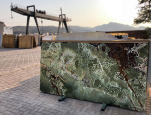 Losa verde oscuro de ónix, baldosas de ónix artesanales, baldosas de mármol de ónix - Product Image 2