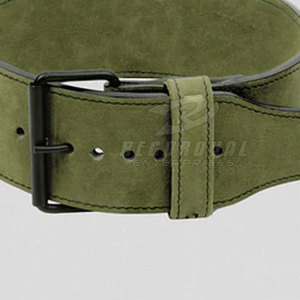 Cinturón de una sola punta Construcción de cuero Cinturón de una sola punta Diseño ajustable hecho para entrenamiento de gimnasia - Product Image 6