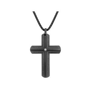 สร้อยคอฮิปฮอปคู่รักที่เคร่งศาสนาสำหรับผู้ชายสร้อยคอไม้กางเขนสแตนเลสแฟชั่น - Product Image 5