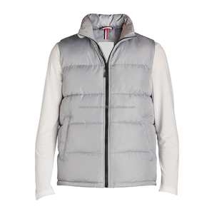 Chaleco Acolchado sin Mangas para Hombre, Estilo Urbano, Reversible, Cortavientos, Ropa de Invierno, OEM, Personalizable al por Mayor, de Fábrica - Product Image 1