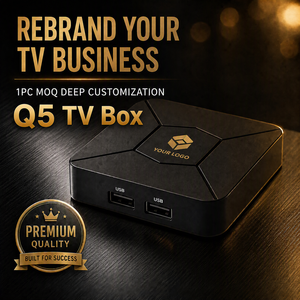 กล่องทีวี BOXPUT Q5 ชิปประมวลผล Allwinner H313 แรม 2GB ความจุ 8GB รองรับความละเอียด 4K Quad Core พร้อม WIFI6 แบบ Dual-Band บลูทูธ 5.2 ระบบปฏิบัติการ IATV Android 10 หน้าจอ UI แบบกำหนดเอง โลโก้บูต และแอปพลิเคชันติดตั้งล่วงหน้า - Product Image 1