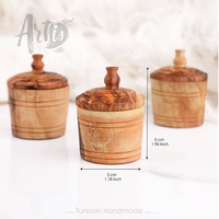 Pot en bois d'olivier |   Accessoires de cuisine et de table tunisiens |   Marque privée |   Gravure de logo personnalisée