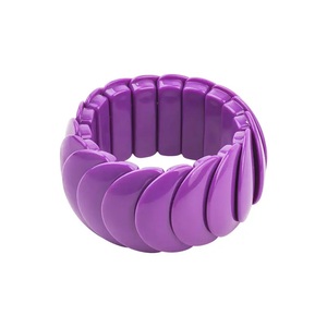 Bracelets en résine acrylique faits main 2026, multicolores, empilables, design tendance, bijoux fantaisie mignons, accessoire unisexe, mariage, femme - Product Image 2