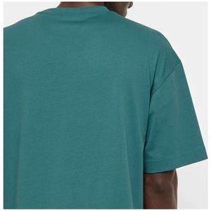 เสื้อยืดผ้าฝ้ายผู้ชายทรงหลวมโอเวอร์ไซส์ดีไซน์สีทึบออกแบบได้เองฤดูร้อนสินค้ามาใหม่ - Product Image 5