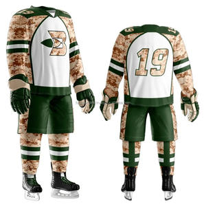 Ropa deportiva de poliéster de alta calidad, uniforme de Hockey sobre hielo, Impresión de logotipo personalizado, nuevo diseño, conjunto de varios colores, estilo OEM, nombre del equipo - Product Image 3