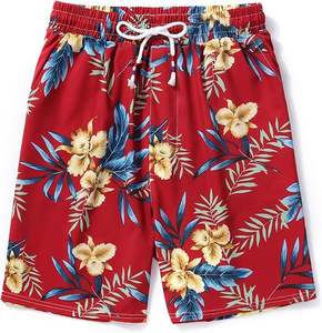 ชุดลำลองสไตล์ฮาวายสำหรับผู้ชาย เสื้อเชิ้ตติดกระดุมผ้าถักเอวยืดหยุ่นและกางเกงขาสั้น เหมาะสำหรับกิจกรรมกลางแจ้งในฤดูร้อน - Product Image 3