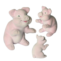 Niedliches Kawaii Rosa Stehendes Schweinchen Plüschtier Weiches Cartoon-Stofftier Kundenspezifisches Design Geburtstagsgeschenk für Kinder WJ0201