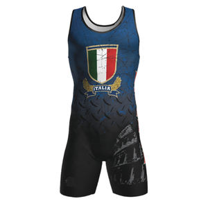 Impression par sublimation personnalisée Sportswear Camo Haltérophilie Singlet Suit Wrestling Singlets - Product Image 2