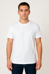 Liso 100% algodón Unisex personalizado impreso 3D apliques verano Denim Regular Fit camiseta para hombres - Product Image 3