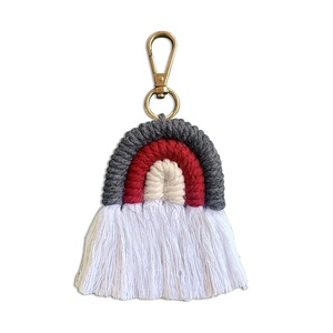 Llavero hecho a mano de macramé, bohemio, para decoración del hogar, hecho a mano, de punto, gran oferta - Product Image 5