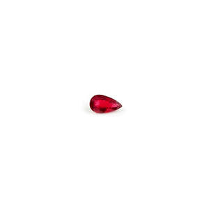 Rubis naturel de Bangkok, pierre précieuse en vrac, 6 carats, formes poire calibrées, taille émeraude, poli et traité thermiquement - Product Image 5