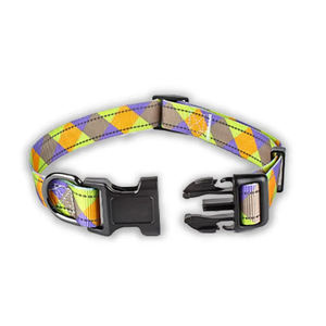 Collier de chien avec logo imprimé personnalisé de la meilleure qualité, style classique de luxe avec design réfléchissant, nouveautés en gros pour les designers - Product Image 1