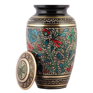 โกศใส่ศพทองเหลืองสีดำและสีทองโกศสำหรับสัตว์เลี้ยงโกศ - Product Image 5