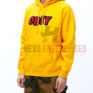 Personnalisez votre propre logo en pull à capuche en coton brodé chenille, sweats à capuche professionnels imprimés avec logo personnalisé 2025 - Product Image 3