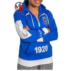 Dernière conception Sorority Zeta Phi Beta demi fermeture éclair manches décontractées style poche 1920 Divine Nine sweats à capuche et sweat-shirts pour femmes - Product Image 5