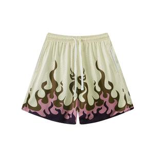 Short de basket-ball personnalisé solide impression numérique confortable polyester coton hommes sport séchage rapide maille respirant - Product Image 6