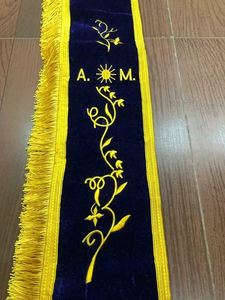 Masonic Regalia Knights Templar Great Priory Sash Fajas bordadas personalizadas Oem y Odm Ronpex - Product Image 5