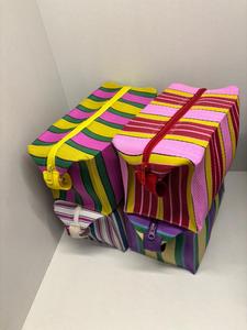 Fancy High-quality Eco-Friendly Large Cosmetic Pouches <b>Cases</b> Fashion-Styled Recycled Plastic Nylon Zipper Hasp Closure <b>Case</b> - Product Image 3