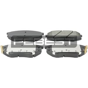 Kit pastiglie freno a disco, anteriore - kit FEBEST (1201-IX35F) - Product Image 1